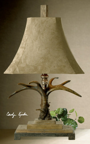 Stag Horn Lamp - Beige