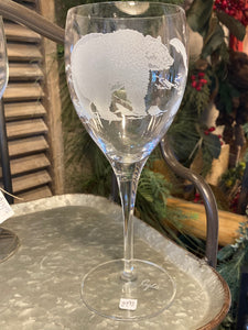 Large White Wine Glass