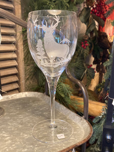 Large White Wine Glass