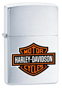 Zippo Pipe Lighter - Harley Davidson Chrome